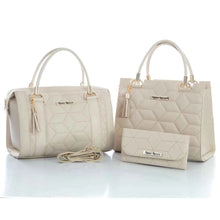 Carregar imagem no visualizador da galeria, Kit Bolsa Baú + Bolsa Castelo Com Carteira Feminina Elegante de Mão e Alça Tranversal Promoção