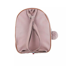 Carregar imagem no visualizador da galeria, Mochila Feminina Média Bolsa Mochilinha Alças Reguláveis Três Repartições + Chaveiro Pompom
