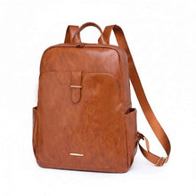 Carregar imagem no visualizador da galeria, Bolsa femenina mochila Portátil de PU da moda feminina Anti furto e à prova d'água