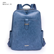 Carregar imagem no visualizador da galeria, Bolsa femenina mochila Portátil de PU da moda feminina Anti furto e à prova d'água
