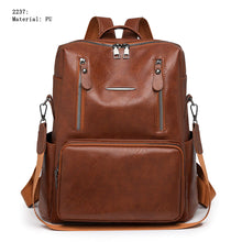 Carregar imagem no visualizador da galeria, Bolsa femenina mochila Portátil de PU da moda feminina Anti furto e à prova d'água