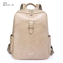 Carregar imagem no visualizador da galeria, Bolsa femenina mochila Portátil de PU da moda feminina Anti furto e à prova d'água