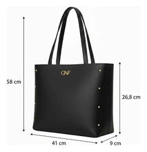 Carregar imagem no visualizador da galeria, Kit Bolsas Feminina Sacola Transversal Tira Colo Carteira Cor Preta
