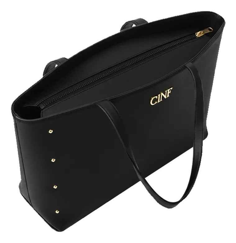 Kit Bolsas Feminina Sacola Transversal Tira Colo Carteira Cor Preta