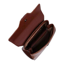 Carregar imagem no visualizador da galeria, LAURA - Bolsa Feminina Couro Legitimo Média Maleta Croco
