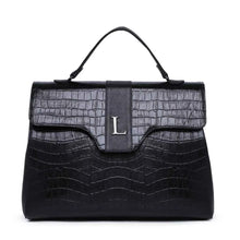 Carregar imagem no visualizador da galeria, LAURA - Bolsa Feminina Couro Legitimo Média Maleta Croco
