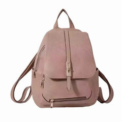 Mochila Feminina Casual Passeio Couro Sintético Fashion Elegante Moda