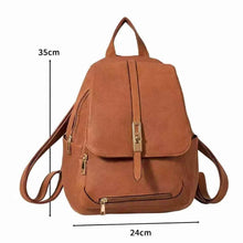 Carregar imagem no visualizador da galeria, Mochila Feminina Casual Passeio Couro Sintético Fashion Elegante Moda
