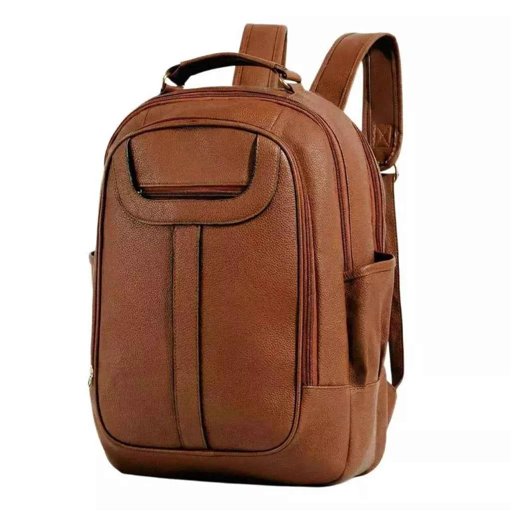 Mochila Feminina de Couro Texturizado