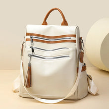 Carregar imagem no visualizador da galeria, Mochila feminina em PU, estilo retrô europeu e americano, versátil
