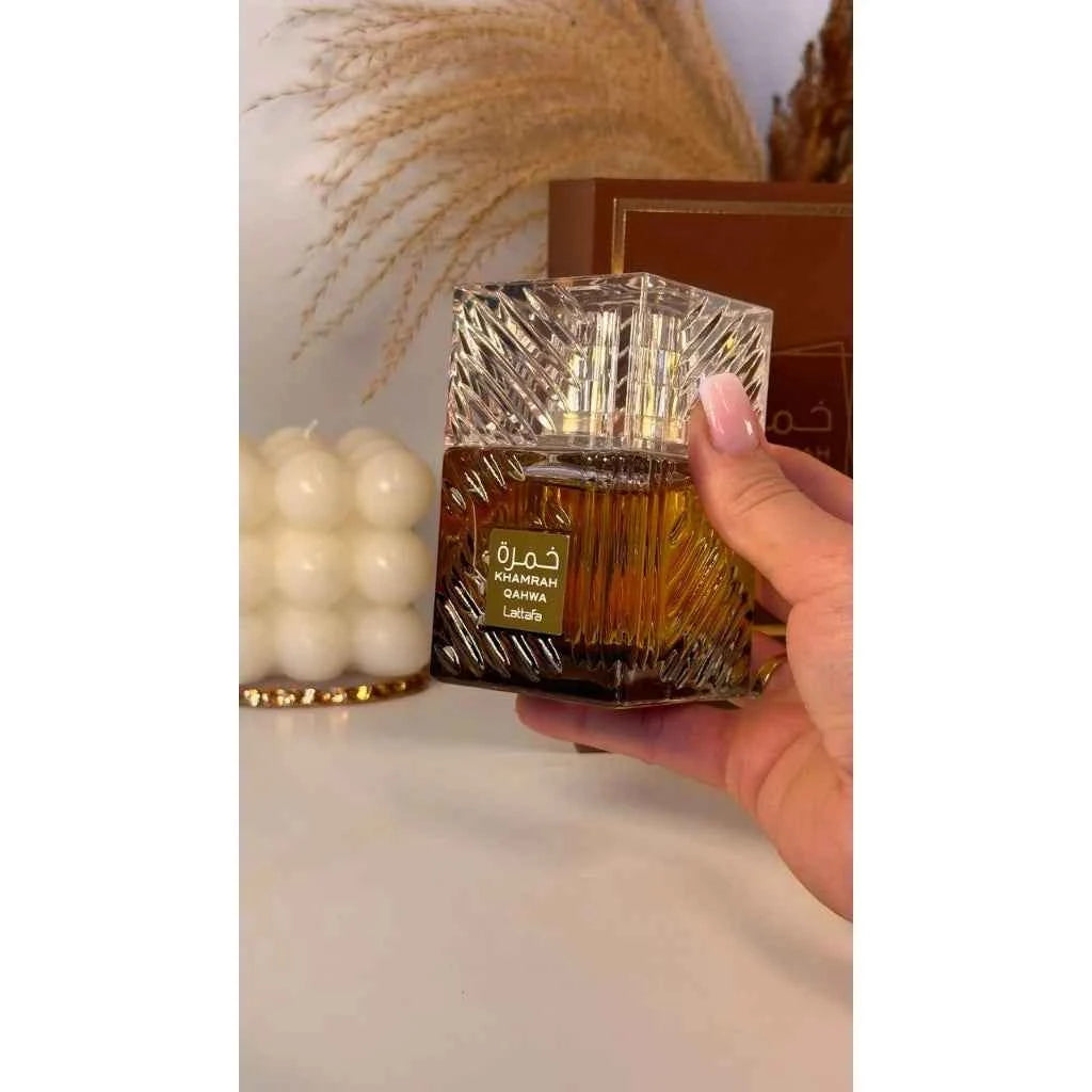 Perfume Lattafa Khamrah QAHWA Dukhan Eau De Parfum Unissex 50ml ORIGINAL