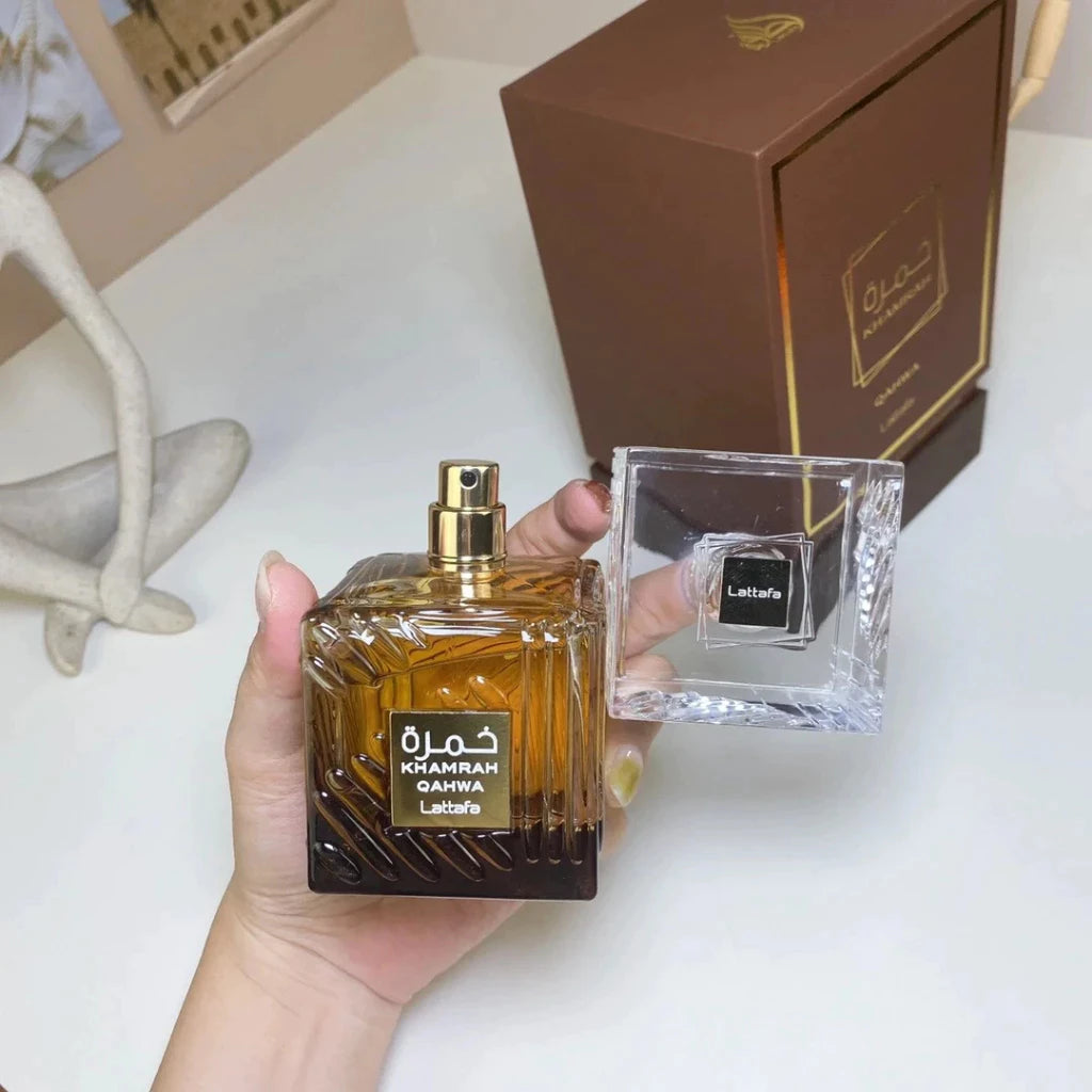 Perfume Lattafa Khamrah QAHWA Dukhan Eau De Parfum Unissex 50ml ORIGINAL