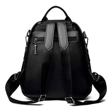 Carregar imagem no visualizador da galeria, Mochila Feminina de Couro Sintético Macio Antifurto
