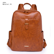 Carregar imagem no visualizador da galeria, Bolsa femenina mochila Portátil de PU da moda feminina Anti furto e à prova d'água
