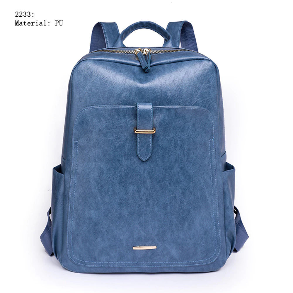 Bolsa femenina mochila Portátil de PU da moda feminina Anti furto e à prova d'água