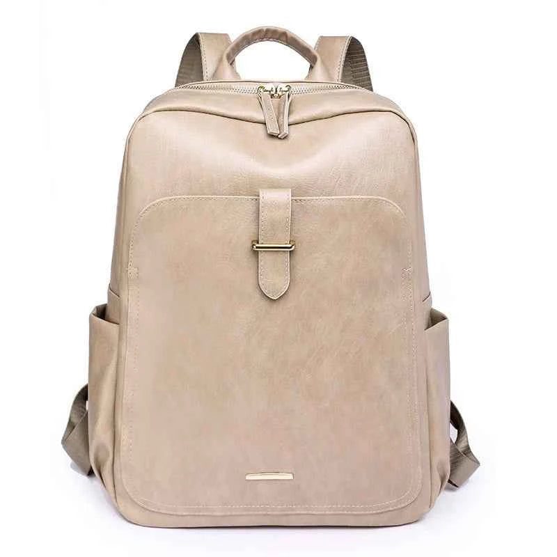 Bolsa femenina mochila Portátil de PU da moda feminina Anti furto e à prova d'água