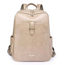 Carregar imagem no visualizador da galeria, Bolsa femenina mochila Portátil de PU da moda feminina Anti furto e à prova d'água
