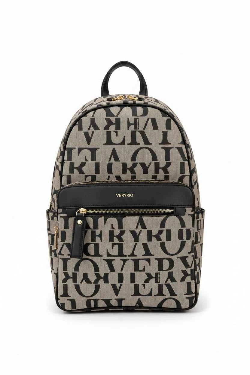 Mochila Feminina Veryrio Monograma Premium